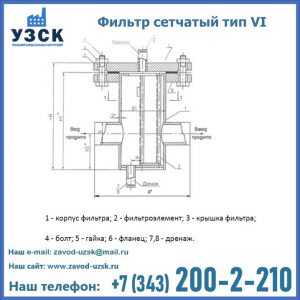 Фильтр сетчатый ФС по Т-ММ-11-2003 в Копейске